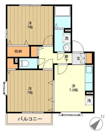 マロンコートの物件間取画像